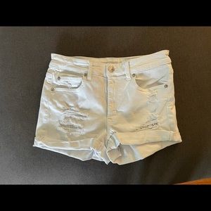 American Eagle Ne(x)t Level Stretch White Jean Shorts Size 10